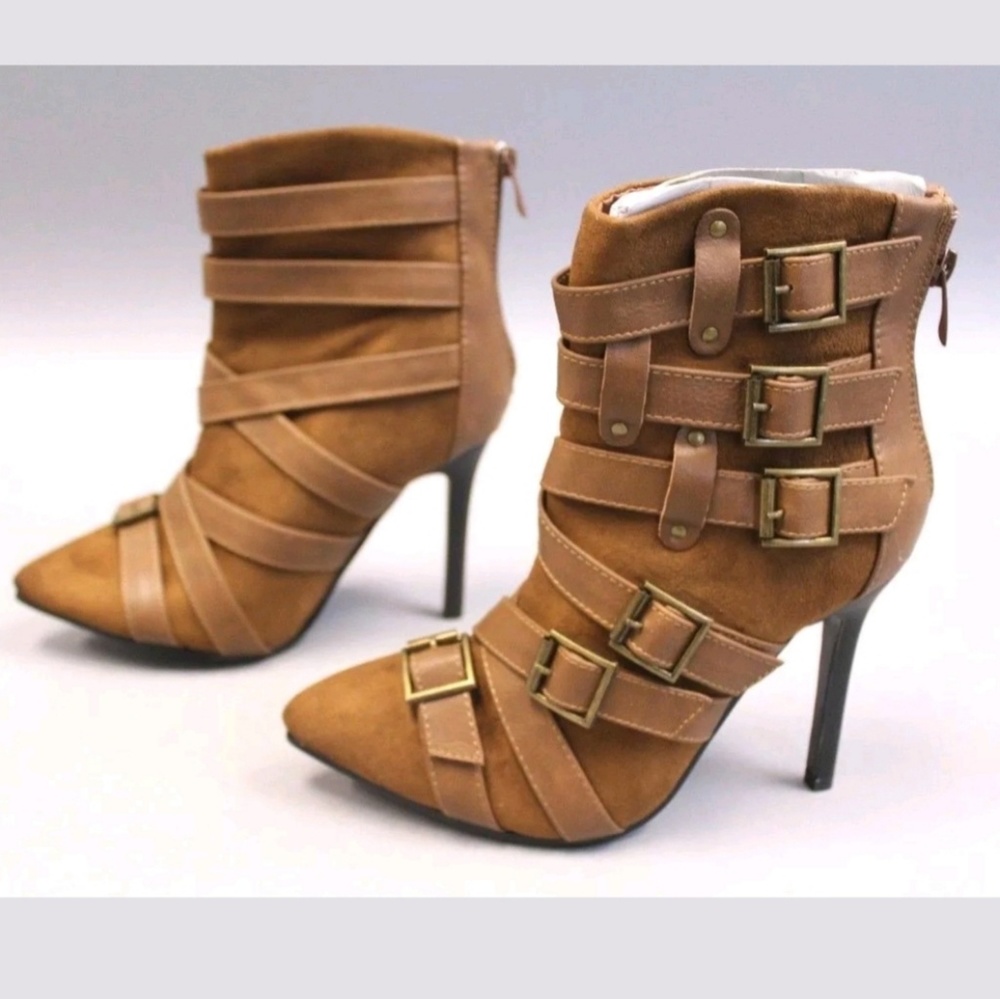 Brown Tan Booties